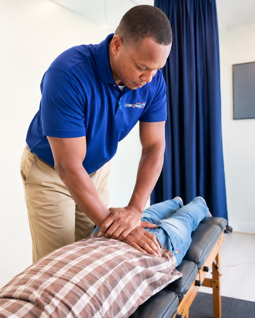 An MHCA clinician treating a patient